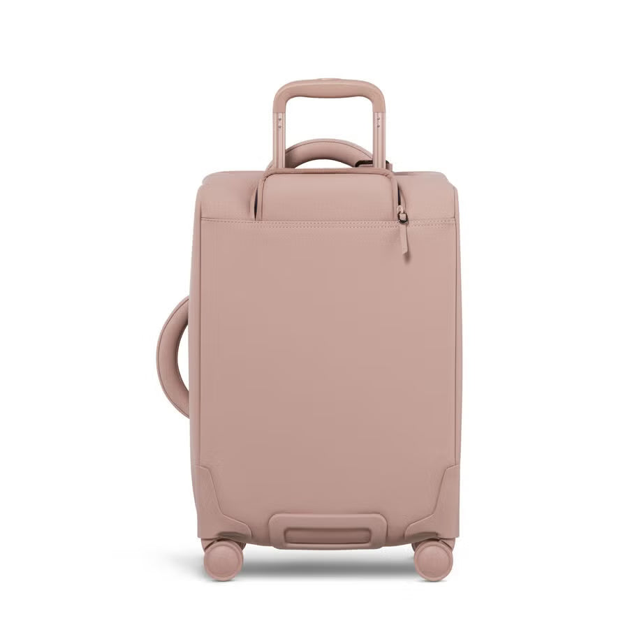 Blush Tone Soft Fabric Carry Gym Suitcase