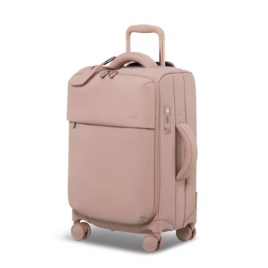 Blush Tone Soft Fabric Carry Gym Suitcase