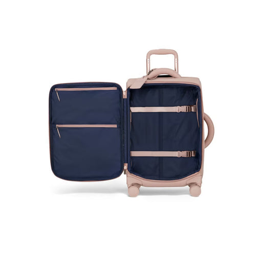 Blush Tone Soft Fabric Carry Gym Suitcase
