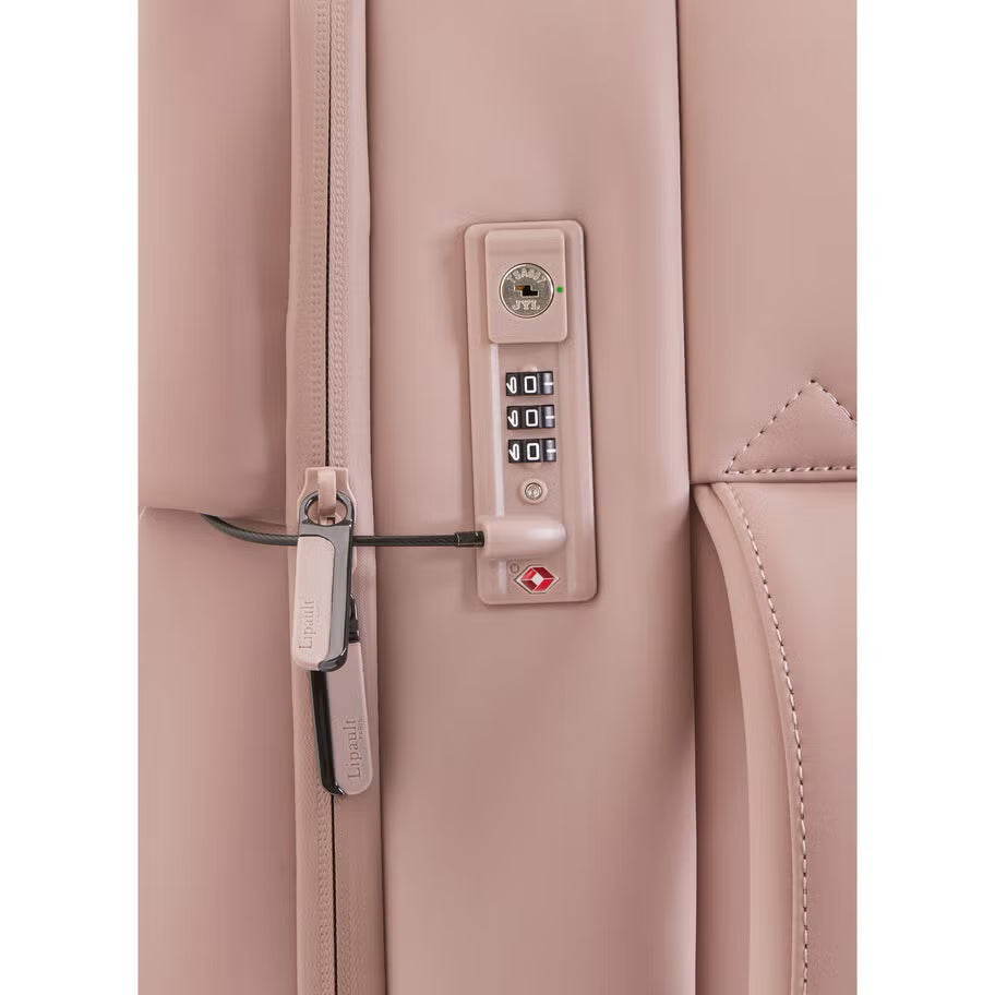 Blush Tone Soft Fabric Carry Gym Suitcase