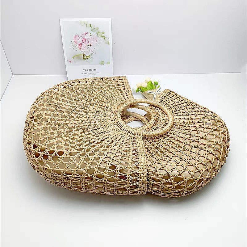 Classic Woven Straw Bag Daily Casual Handbag