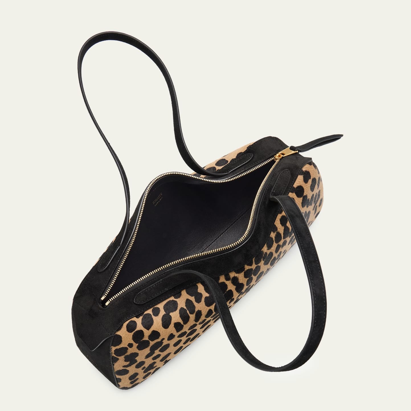 Classic Leopard Print Baguette Shoulder Bag