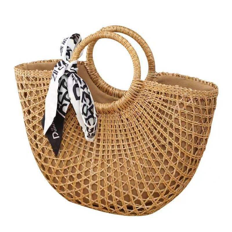 Classic Woven Straw Bag Daily Casual Handbag