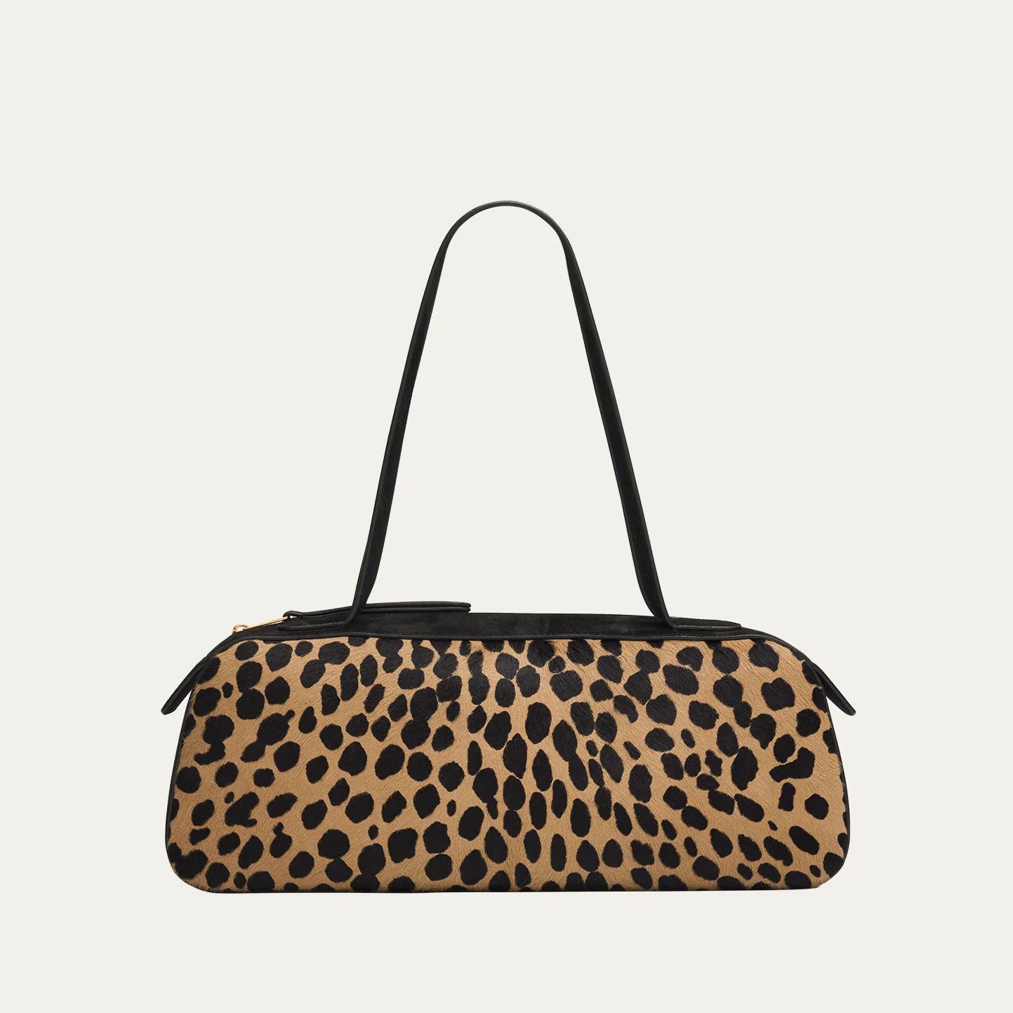 Classic Leopard Print Baguette Shoulder Bag