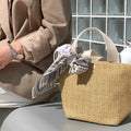 Minimalist Straw Woven Handbag Lightweight Summer Bag