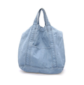 Light Wash Blue Multi-strap Denim Shoulder Crossbody Bag