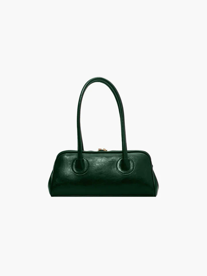 Vintage Structured Baguette Shoulder Bag